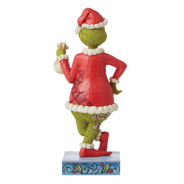 Jim Shore Grinch With Bag of Coal Figurine