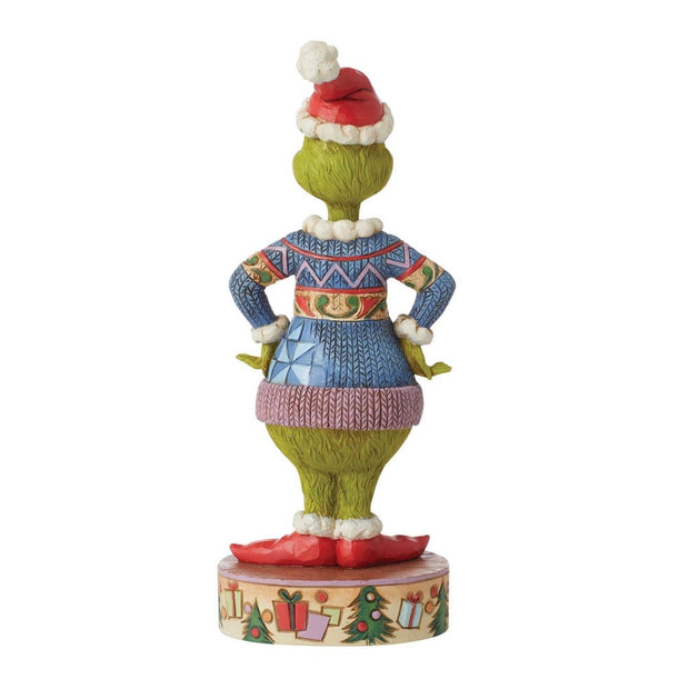 Jim Shore Grinch Wearing Ugly Sweater Figurine