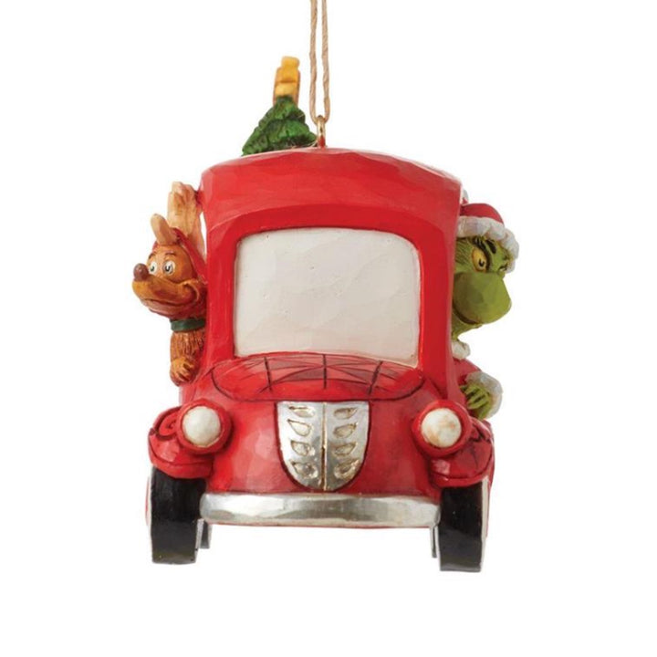 Jim Shore Grinch in Red Truck Ornament