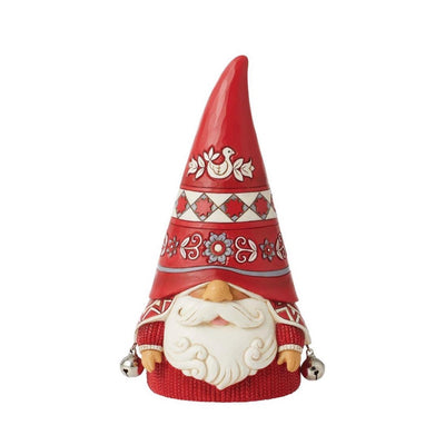 Jim Shore Nordic Noel Gnome Jingle Bell Figurine