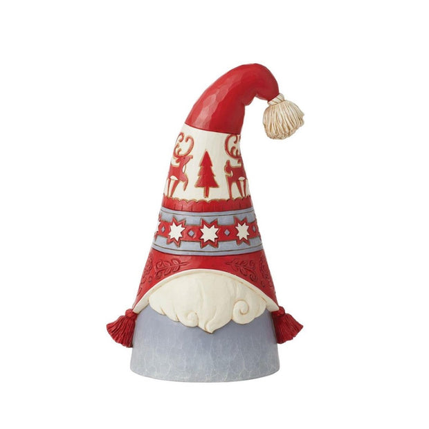 Jim Shore Nordic Noel Gnome Flap Hat Figurine