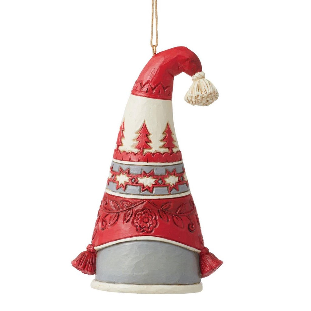 Jim Shore Nordic Noel Gnome Flap Hat Ornament