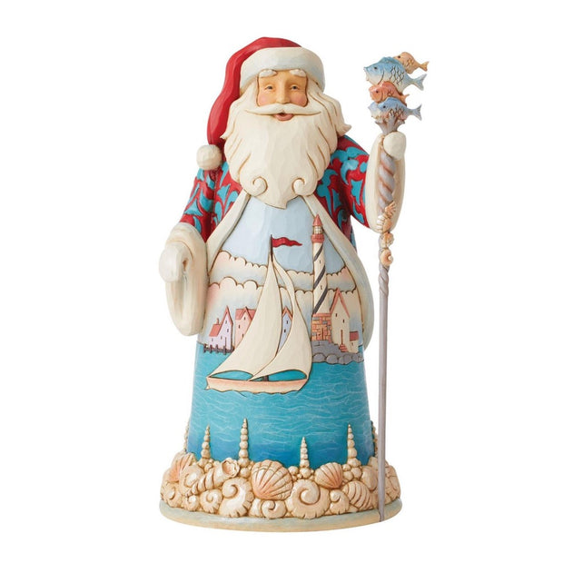 Jim Shore Coastal Santa Figurine
