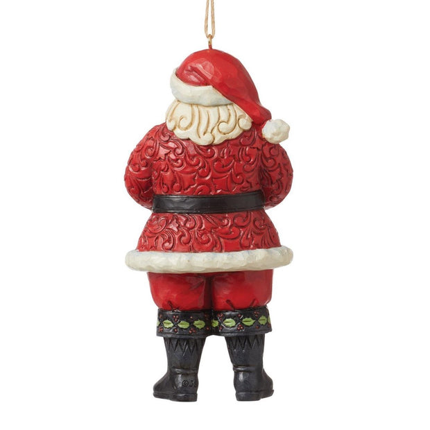 Jim Shore Santa Holding A Cardinal Ornament