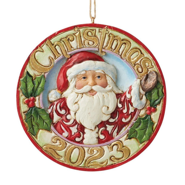 Jim Shore 2023 Dated Jolly Santa Ornament