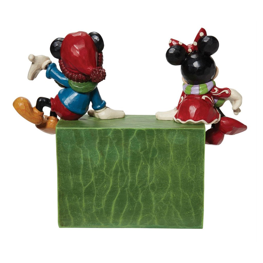 Jim Shore Disney Traditions Mickey & Minnie Countdown Block Figurine - Thumbnail 2