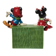 Jim Shore Disney Traditions Mickey & Minnie Countdown Block Figurine