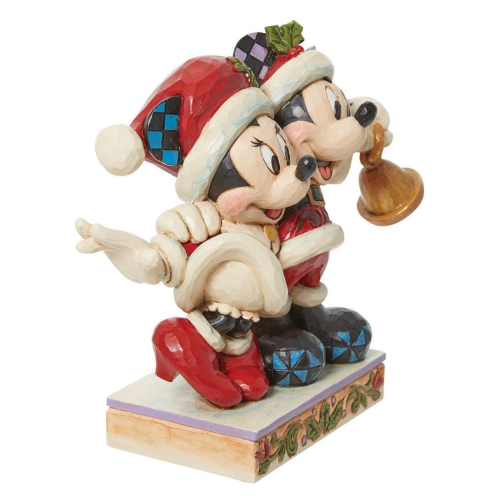 Jim Shore Disney Traditions Minnie & Mickey Santas Figurine