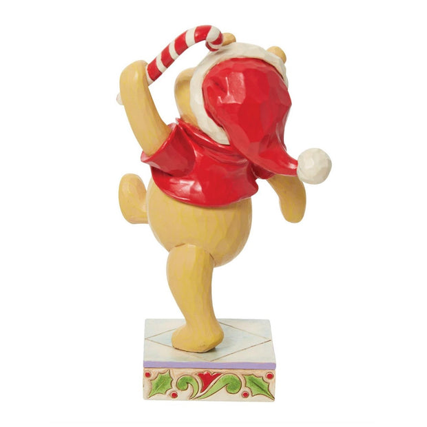 Jim Shore Disney Traditions Pooh Christmas Candy Cane Figurine