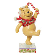 Disney Traditions Pooh Christmas Candy Cane Figurine