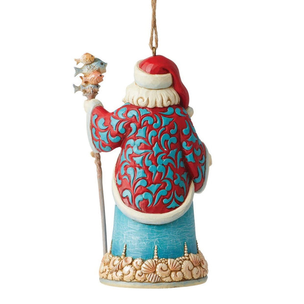 Jim Shore Coastal Santa Christmas Ornament