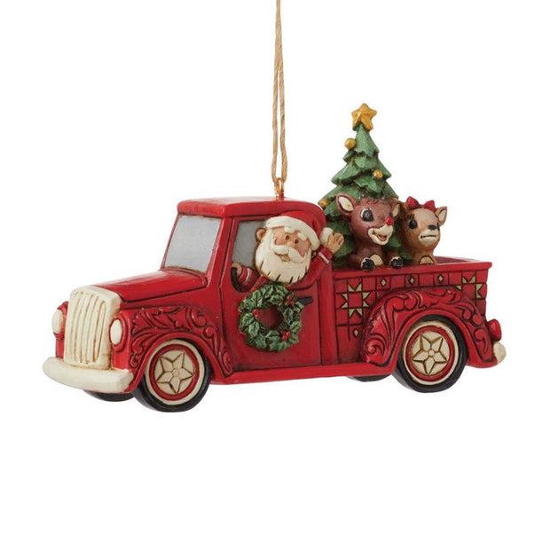 Jim Shore Rudolph in Red Truck Ornament