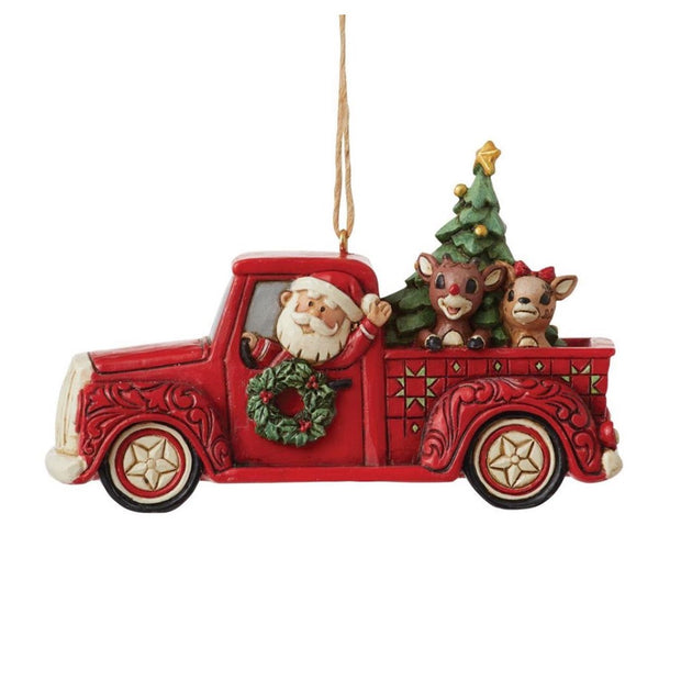 Jim Shore Rudolph in Red Truck Ornament