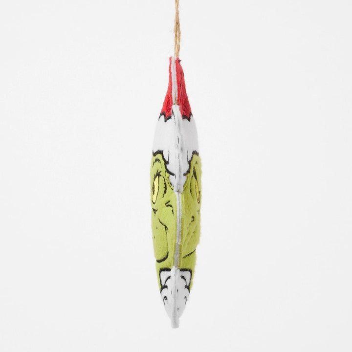 Jim Shore Grinch Naughty/Nice Felt Ornament