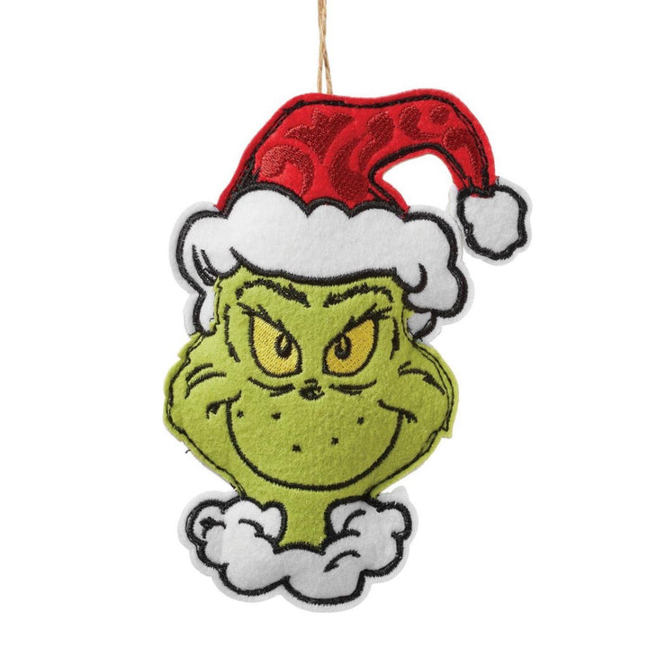 Jim Shore Grinch Naughty/Nice Felt Ornament