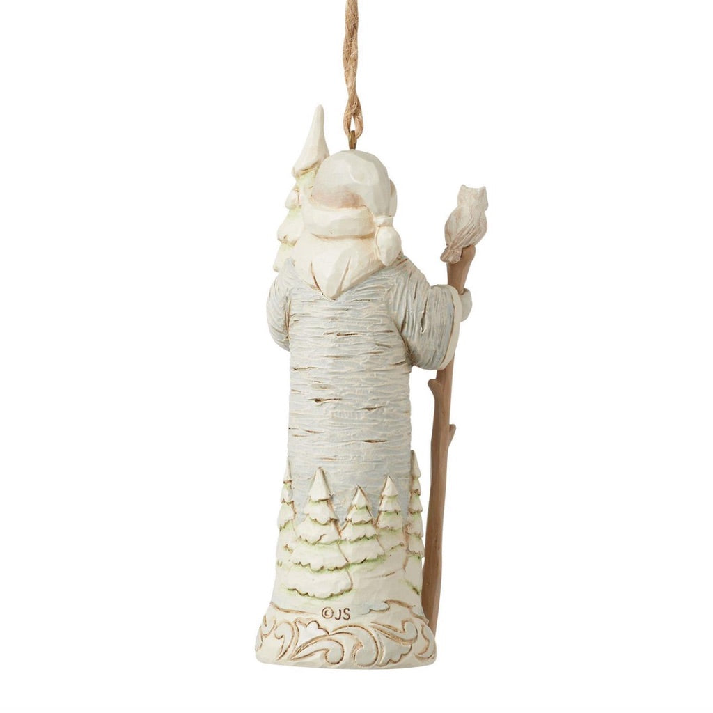 Woodland Birch Bark Santa Ornament - Thumbnail 3