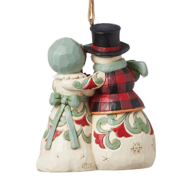 Jim Shore Highland Glen Snowman Mr. & Mrs. Ornament