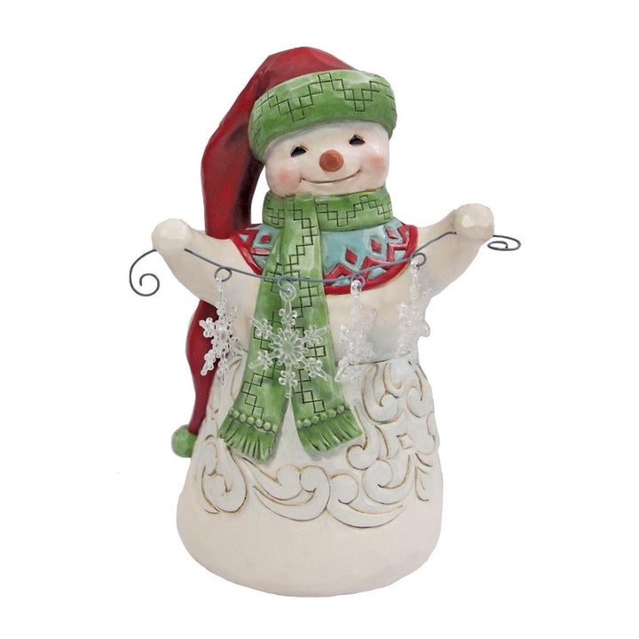 Jim Shore Snowman with Long Hat Figurine