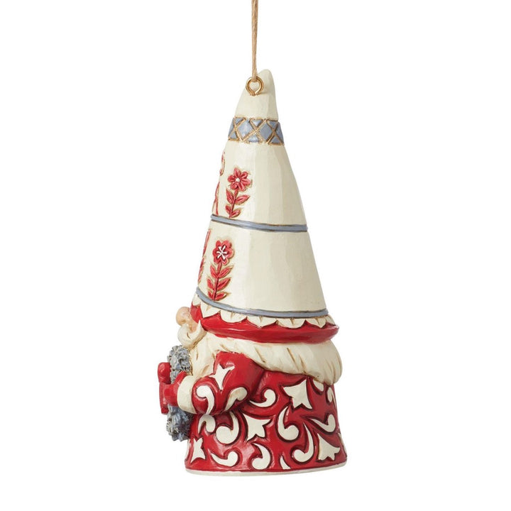Jim Shore Nordic Noel Gnome With Heart Ornament