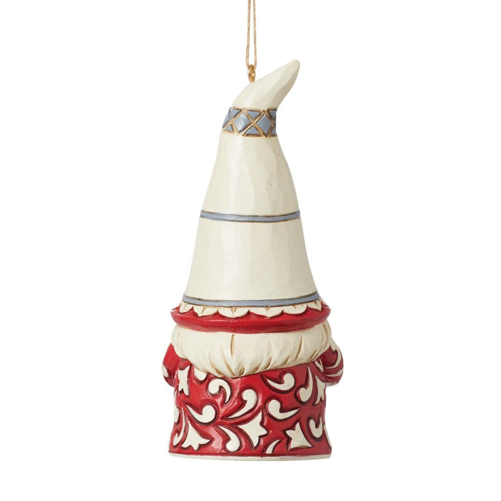 Jim Shore Nordic Noel Gnome With Heart Ornament