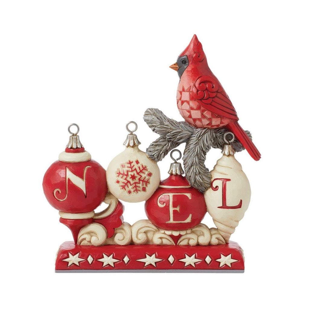 Jim Shore Nordic Noel Christmas Cardinal Figurine - Thumbnail 3