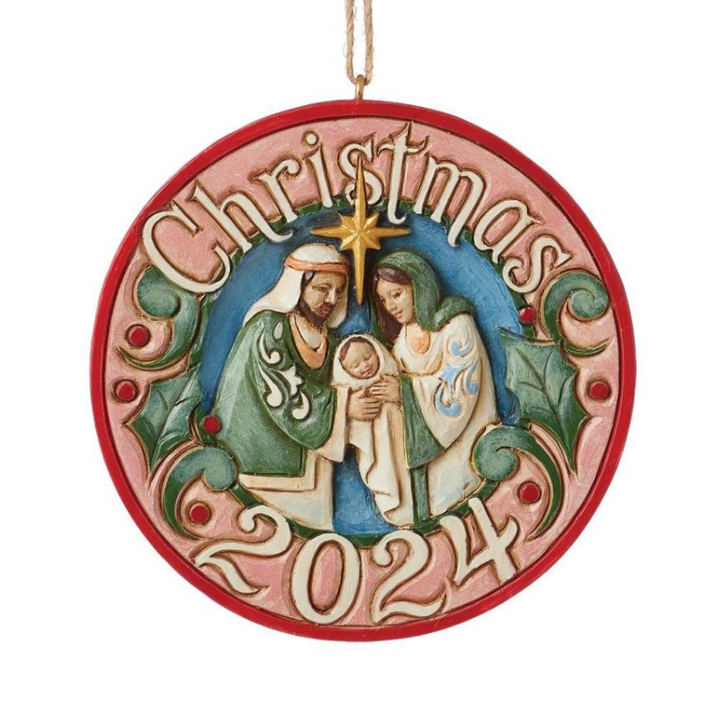 Jim Shore 2024 Dated Holy Family Ornament Annual Ornaments