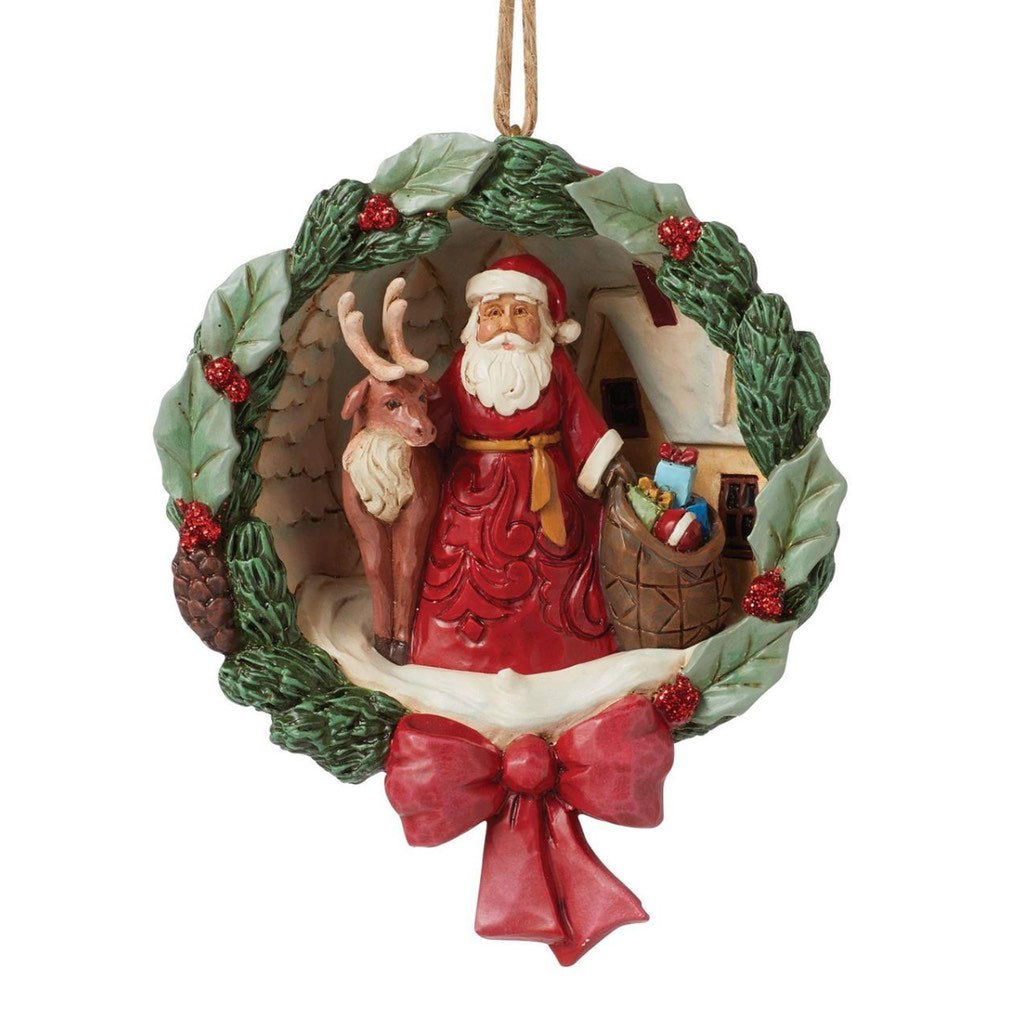 Jim Shore Holiday Ornament Santa We Three Kings - 2024 - In Box 6015538 Jim Shore Holiday Ornament Santa We Three Kings - 2024 - In Box 6015538