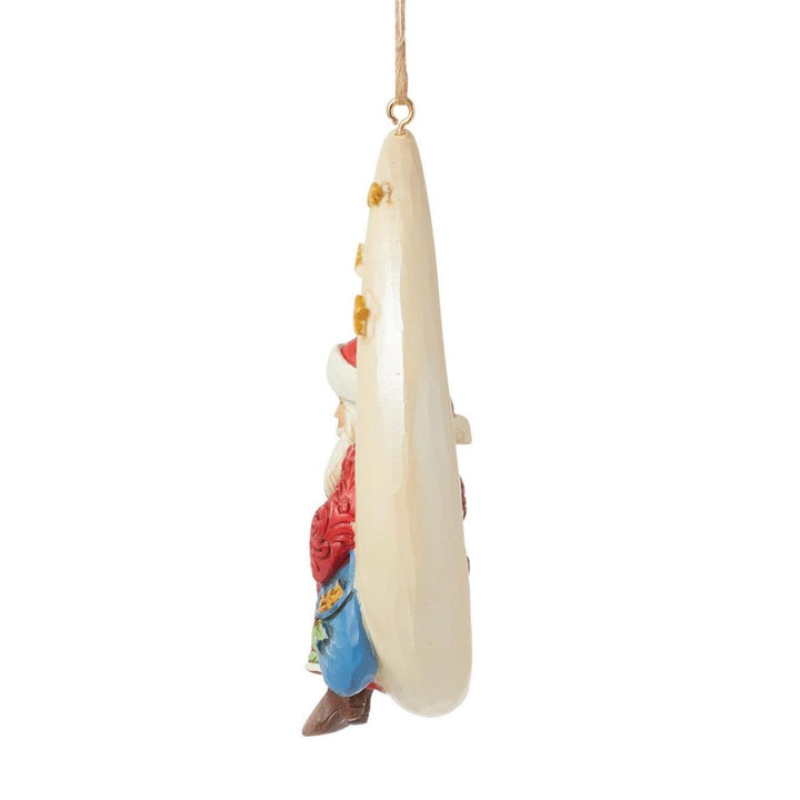 Jim Shore Santa in Moon Ornament