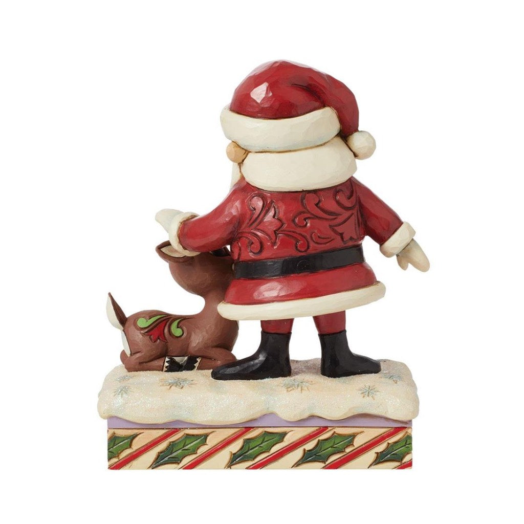 Jim Shore Rudolph Santa Petting Rudolph Figurine - Thumbnail 4