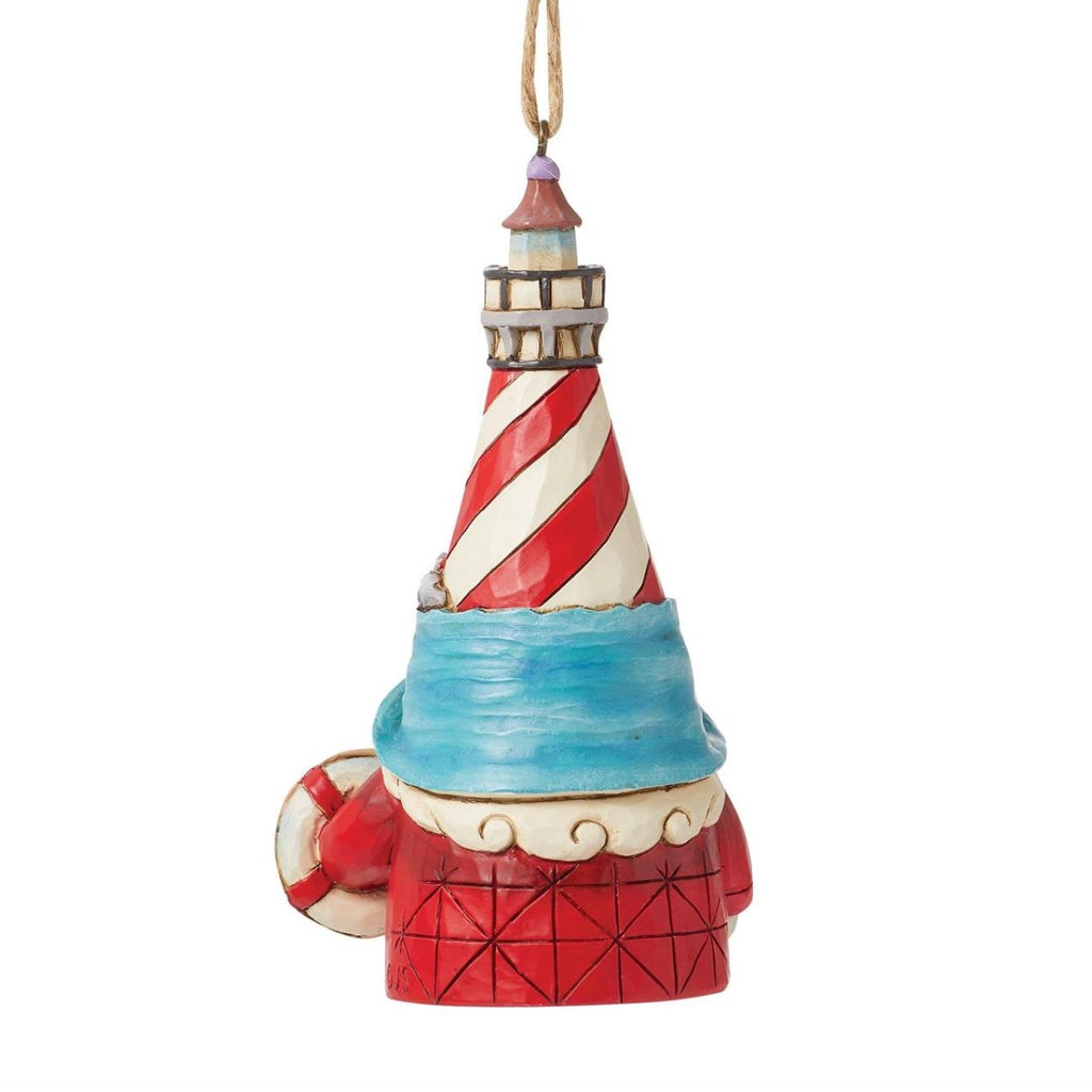 Jim Shore Coastal Lighthouse Hat Gnome Ornament - Thumbnail 2