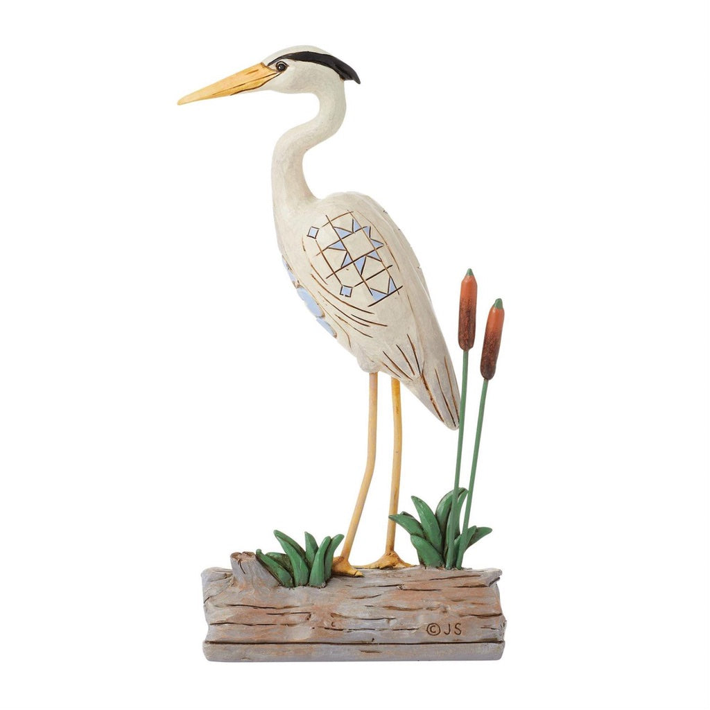 Jim Shore Coastal Blue Heron Bird Figurine - Thumbnail 2