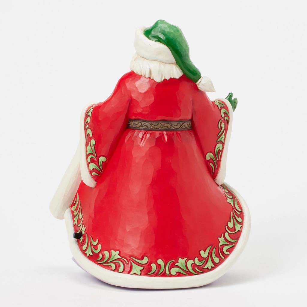 Jim Shore Winter Scene Musical Santa Figurine