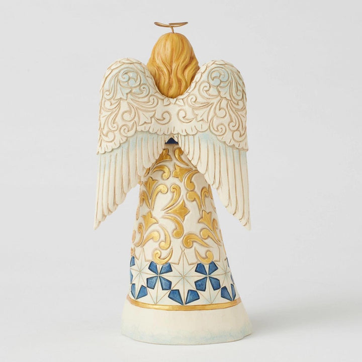 Jim Shore Blue & Gold Angel Figurine