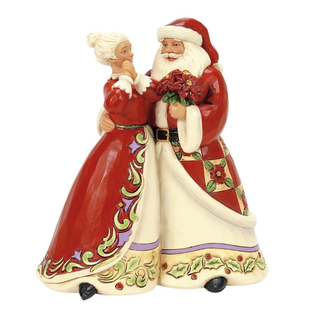 Jim Shore Santa & Mrs. Claus Figurine
