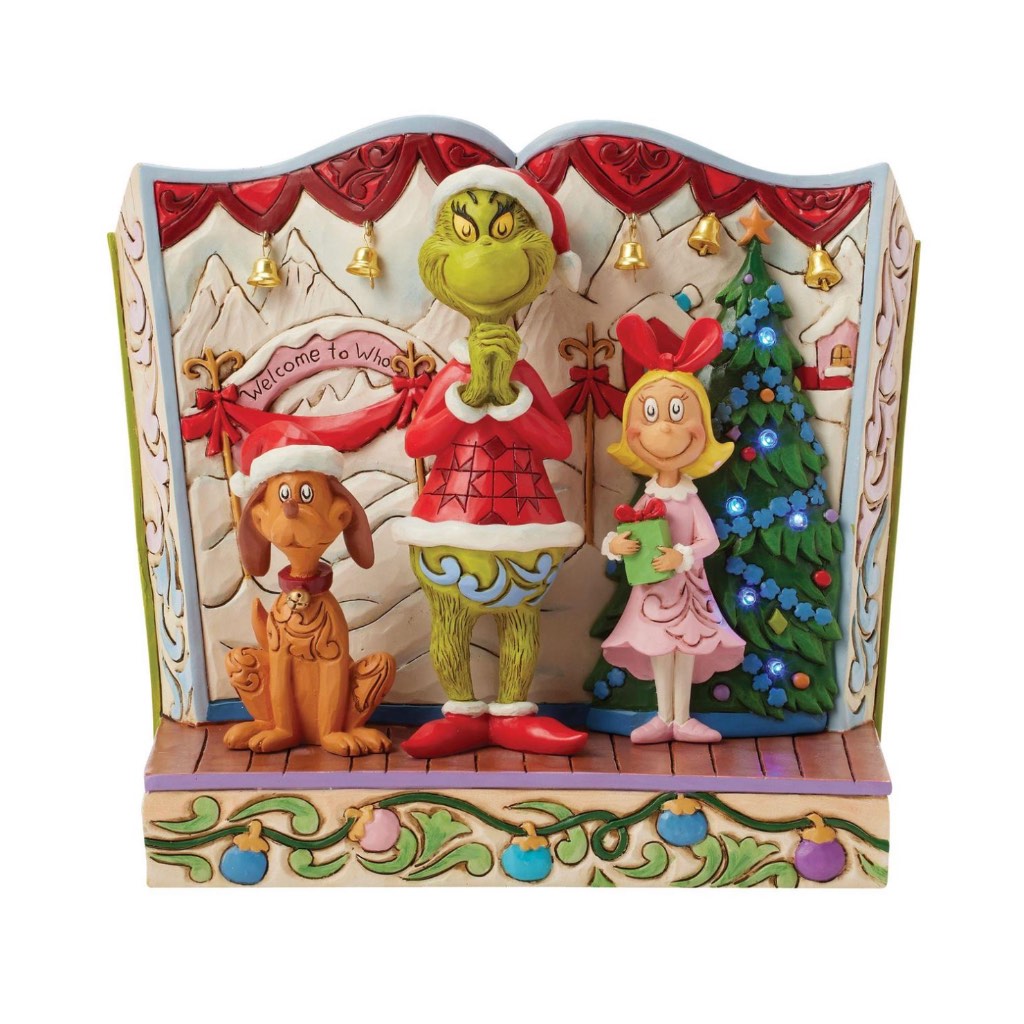 Jim Shore Grinch With Max & Cindy Figurine
