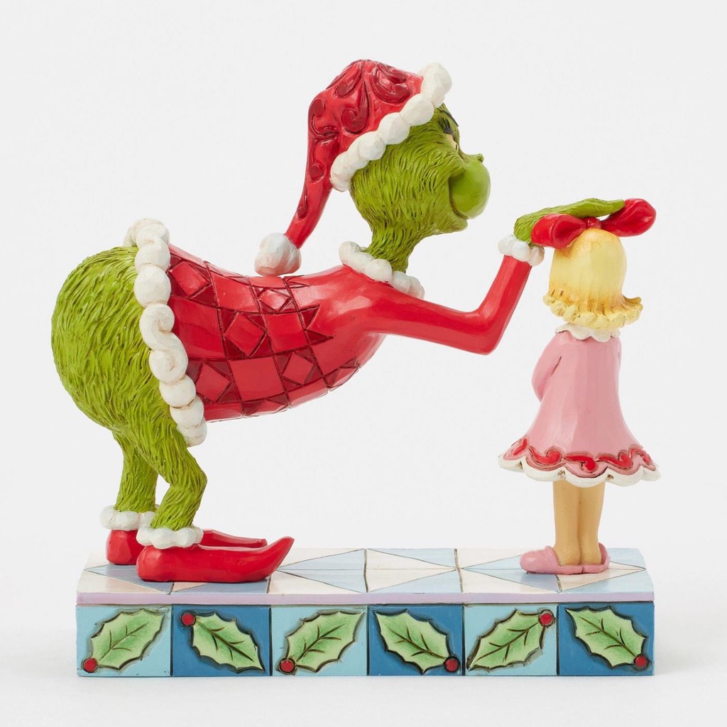 Jim Shore Grinch Patting Cindy Lou's Head Figurine