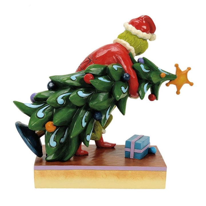 Jim Shore Grinch Carrying/Stealing Tree Figurine