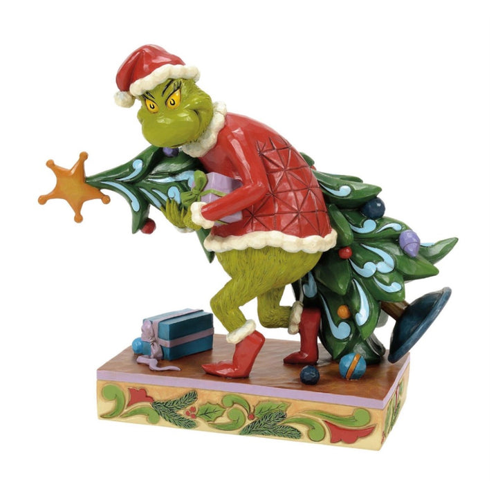 Jim Shore Grinch Carrying/Stealing Tree Figurine