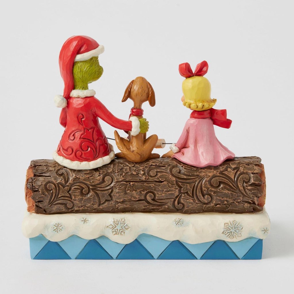 Jim Shore Grinch Max & Cindy Roasting Marshmallows Figurine