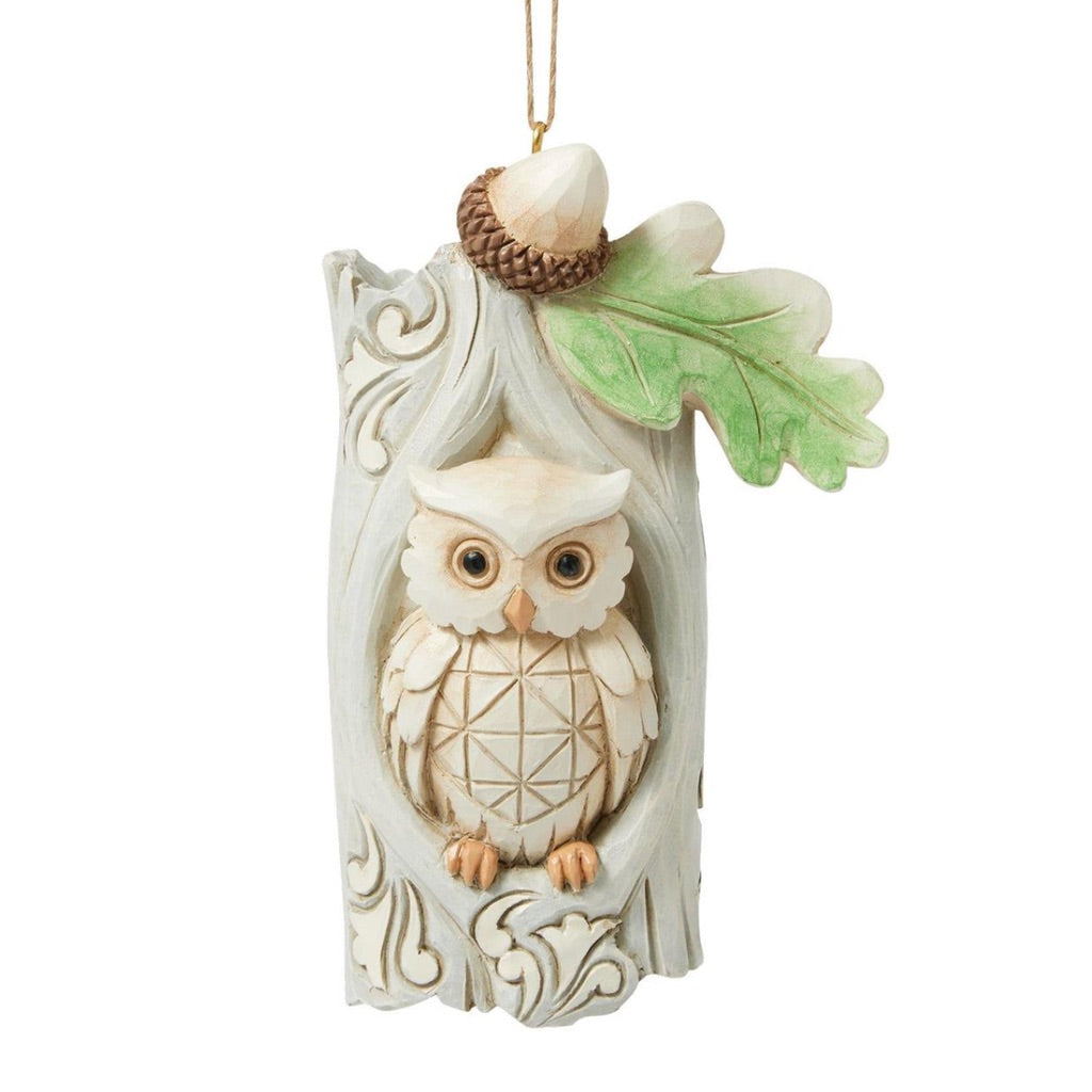 Jim Shore Woodland Owl In Tree Ornament