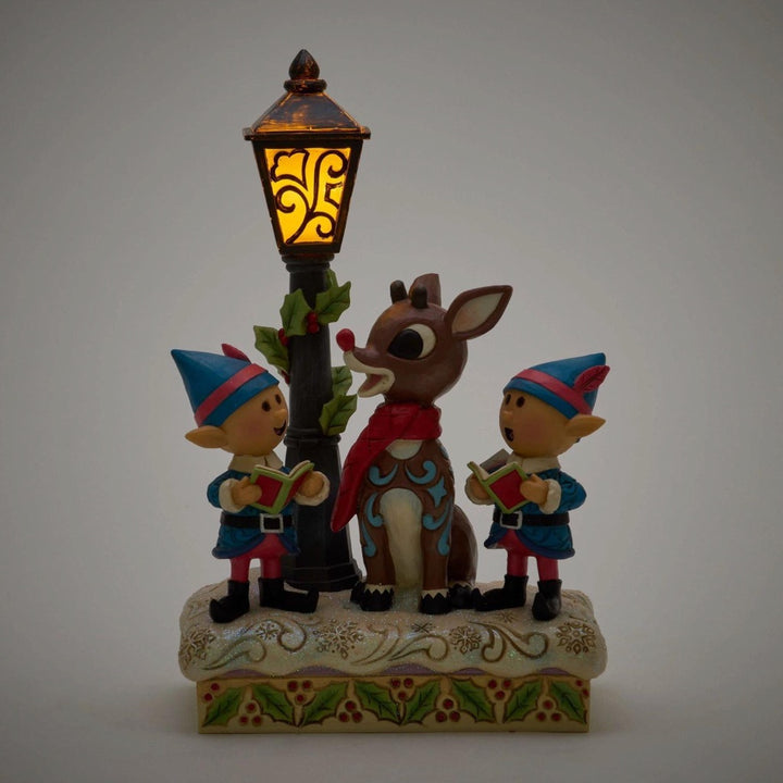 Jim Shore Rudolph & Elves Caroling Figurine