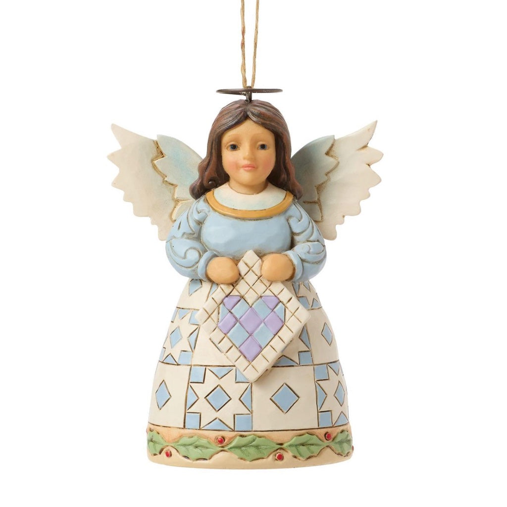 Jim Shore Quilt Angel Ornament - Thumbnail 2