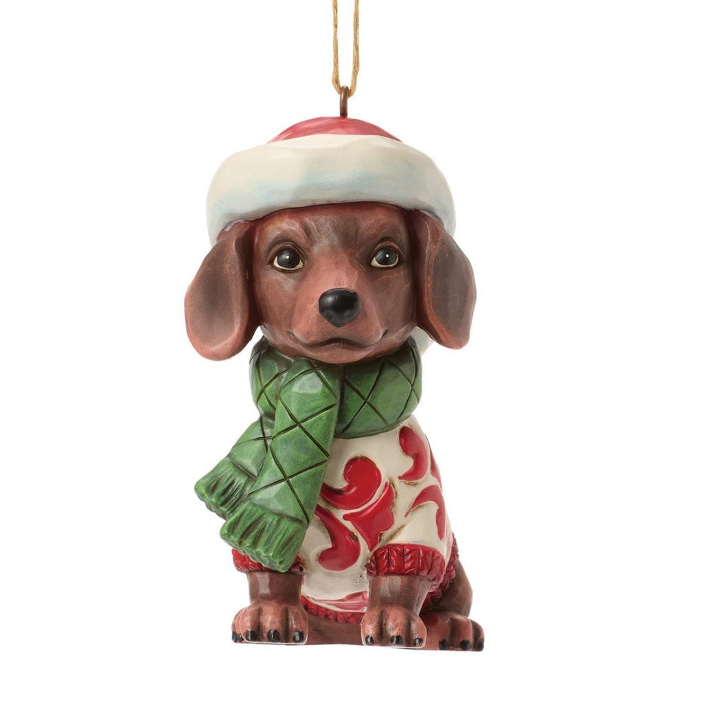 Jim Shore Christmas Dog Dachshund Ornament - Thumbnail 3