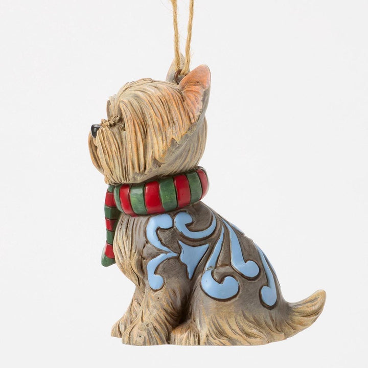 Jim Shore Christmas Dog Yorkie Ornament