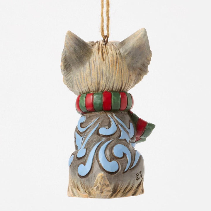 Jim Shore Christmas Dog Yorkie Ornament