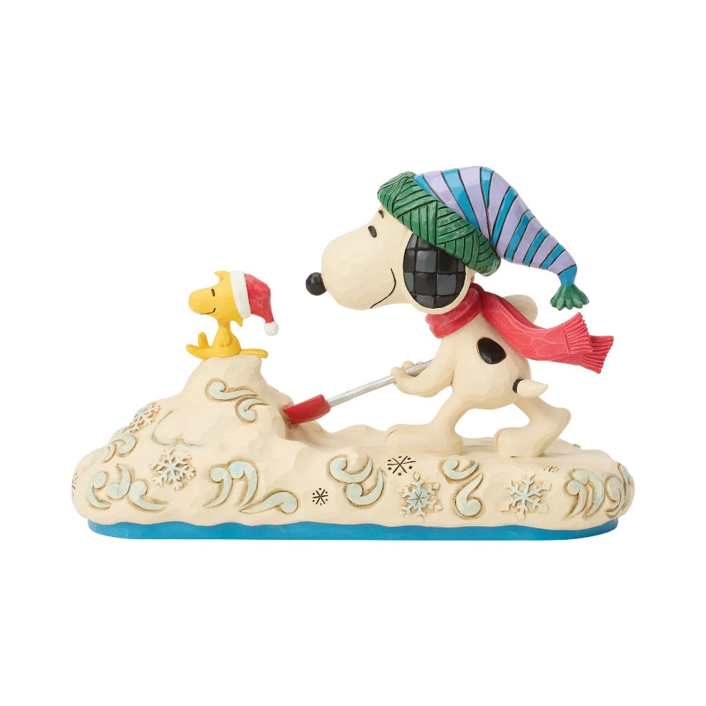 Jim Shore Peanuts Snoopy Shoveling Snow Figurine