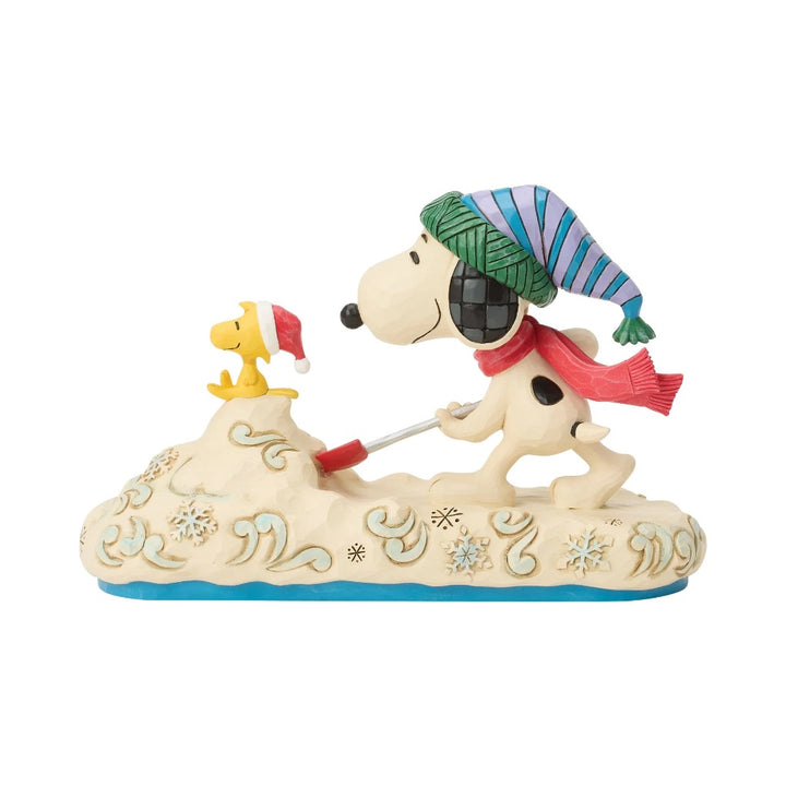 Jim Shore Peanuts Snoopy Shoveling Snow Figurine