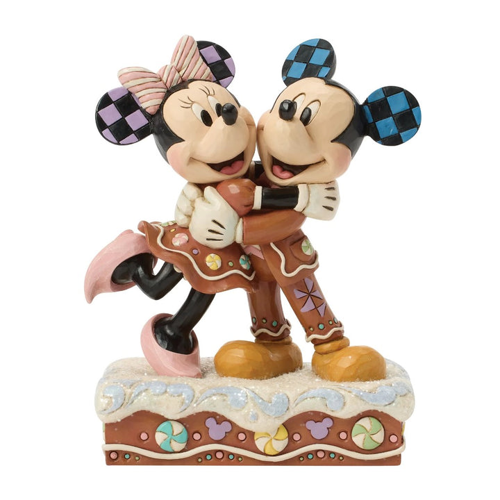 Jim Shore Disney Traditions Mickey & Minnie Gingerbread Figurine