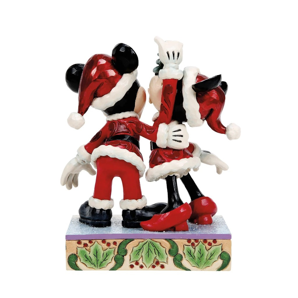 Jim Shore Disney Traditions Mickey & Minnie Mistletoe Figurine