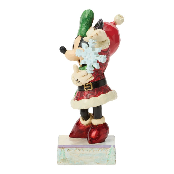 Jim Shore Disney Traditions Minnie With Snowflake Figurine